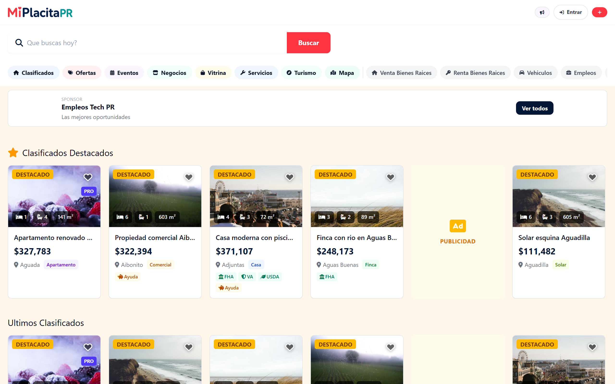 MiPlacitaPR homepage